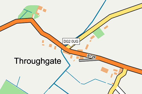 DG2 0UG map - OS OpenMap – Local (Ordnance Survey)