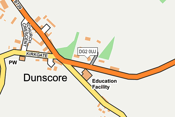DG2 0UJ map - OS OpenMap – Local (Ordnance Survey)