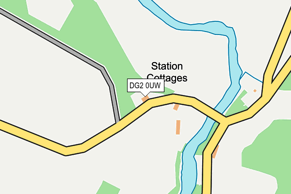 DG2 0UW map - OS OpenMap – Local (Ordnance Survey)