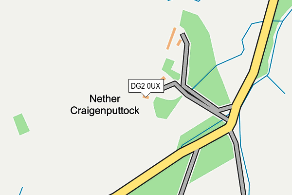 DG2 0UX map - OS OpenMap – Local (Ordnance Survey)