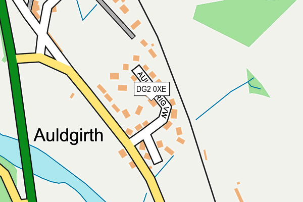 DG2 0XE map - OS OpenMap – Local (Ordnance Survey)