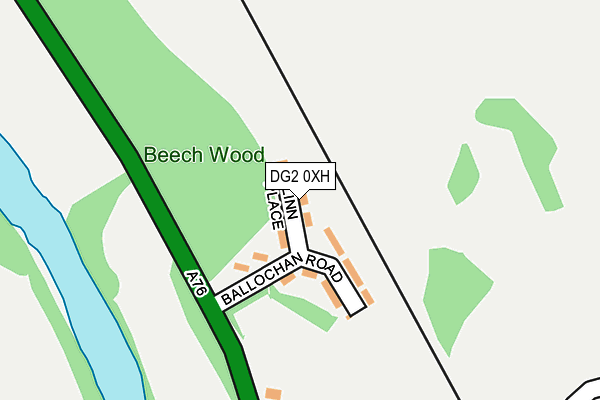 DG2 0XH map - OS OpenMap – Local (Ordnance Survey)