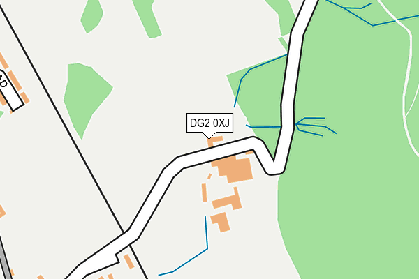 DG2 0XJ map - OS OpenMap – Local (Ordnance Survey)