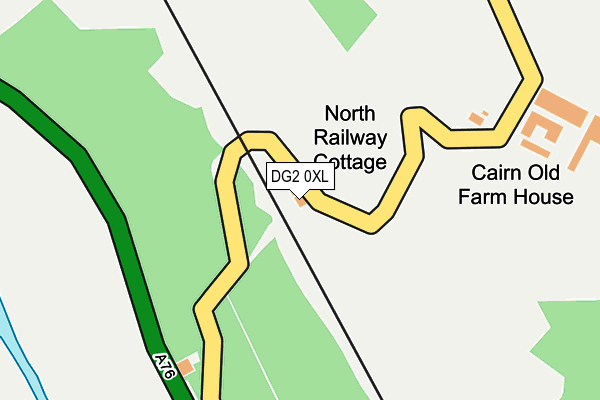 DG2 0XL map - OS OpenMap – Local (Ordnance Survey)