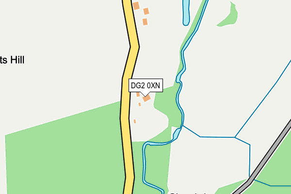 DG2 0XN map - OS OpenMap – Local (Ordnance Survey)