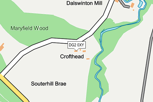 DG2 0XY map - OS OpenMap – Local (Ordnance Survey)