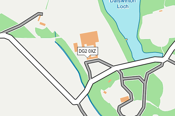 DG2 0XZ map - OS OpenMap – Local (Ordnance Survey)