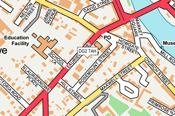 DG2 7AH map - OS OpenMap – Local (Ordnance Survey)