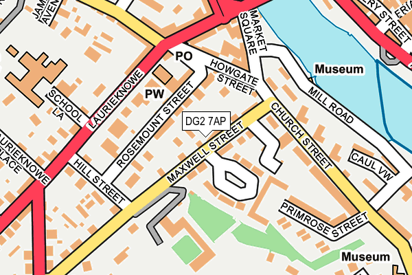 DG2 7AP map - OS OpenMap – Local (Ordnance Survey)