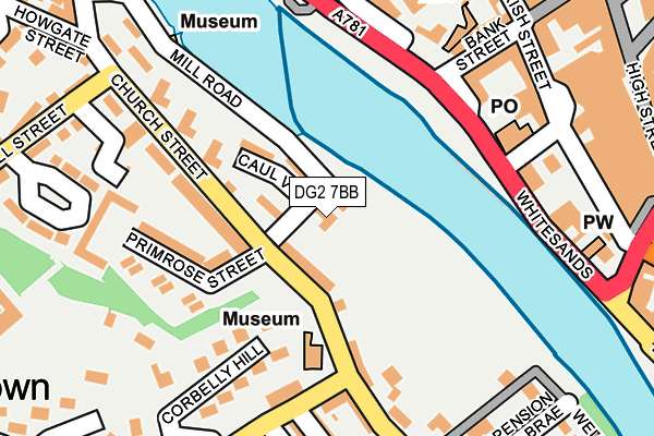 DG2 7BB map - OS OpenMap – Local (Ordnance Survey)