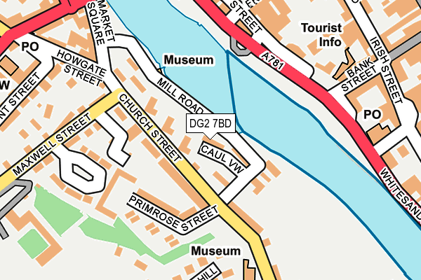 DG2 7BD map - OS OpenMap – Local (Ordnance Survey)