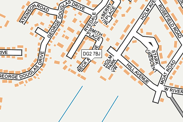 DG2 7BJ map - OS OpenMap – Local (Ordnance Survey)