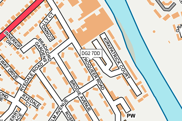 DG2 7DD map - OS OpenMap – Local (Ordnance Survey)