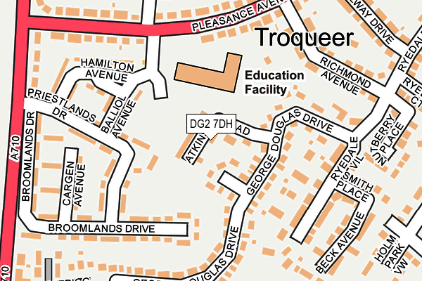 DG2 7DH map - OS OpenMap – Local (Ordnance Survey)