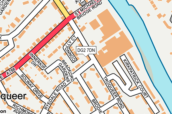 DG2 7DN map - OS OpenMap – Local (Ordnance Survey)