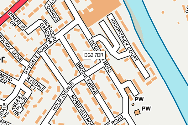 DG2 7DR map - OS OpenMap – Local (Ordnance Survey)