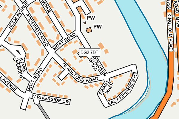 DG2 7DT map - OS OpenMap – Local (Ordnance Survey)