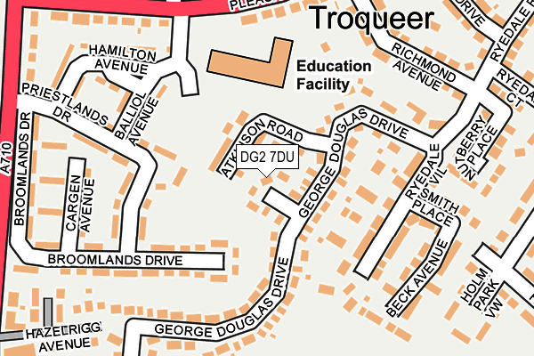 DG2 7DU map - OS OpenMap – Local (Ordnance Survey)