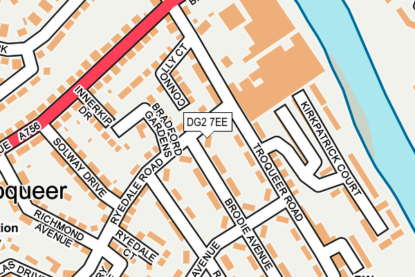 DG2 7EE map - OS OpenMap – Local (Ordnance Survey)