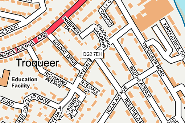 DG2 7EH map - OS OpenMap – Local (Ordnance Survey)