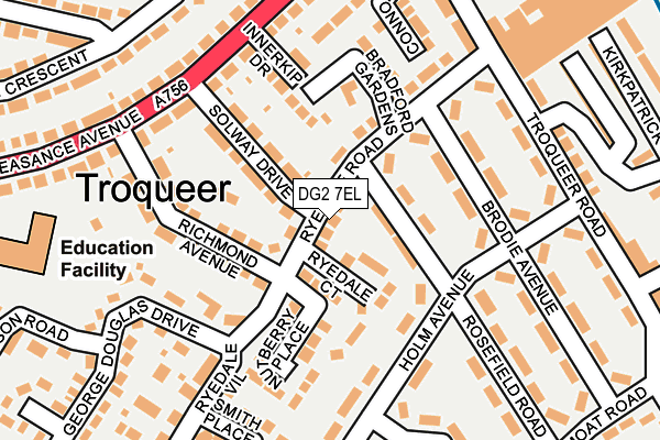 DG2 7EL map - OS OpenMap – Local (Ordnance Survey)