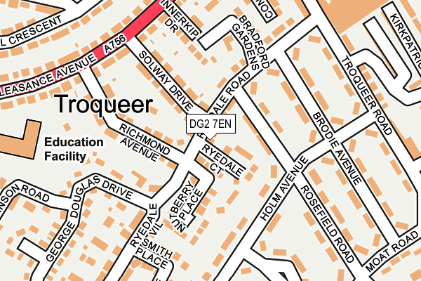 DG2 7EN map - OS OpenMap – Local (Ordnance Survey)