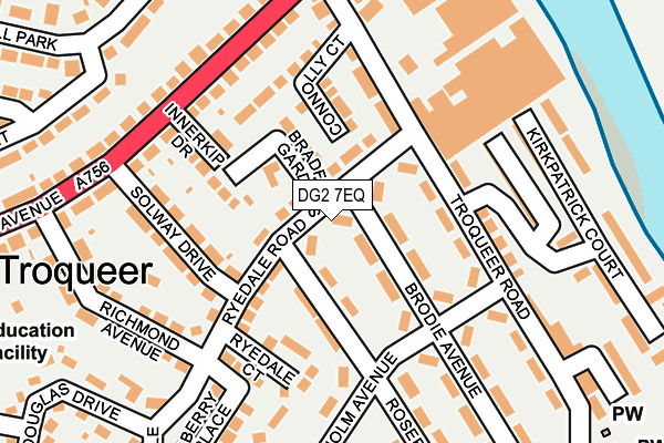 DG2 7EQ map - OS OpenMap – Local (Ordnance Survey)