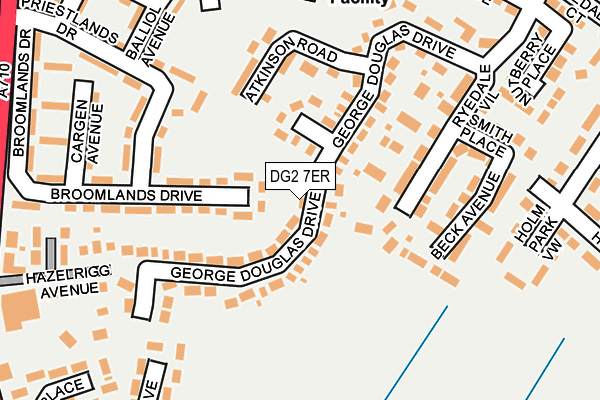 DG2 7ER map - OS OpenMap – Local (Ordnance Survey)