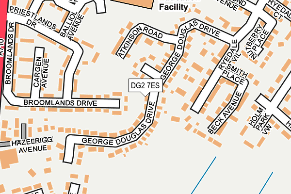 DG2 7ES map - OS OpenMap – Local (Ordnance Survey)