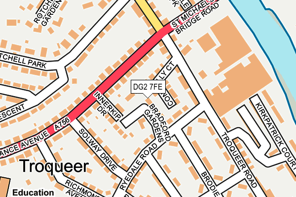 DG2 7FE map - OS OpenMap – Local (Ordnance Survey)