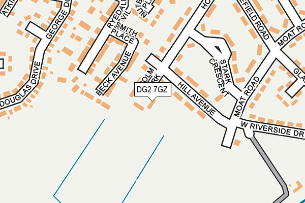 DG2 7GZ map - OS OpenMap – Local (Ordnance Survey)