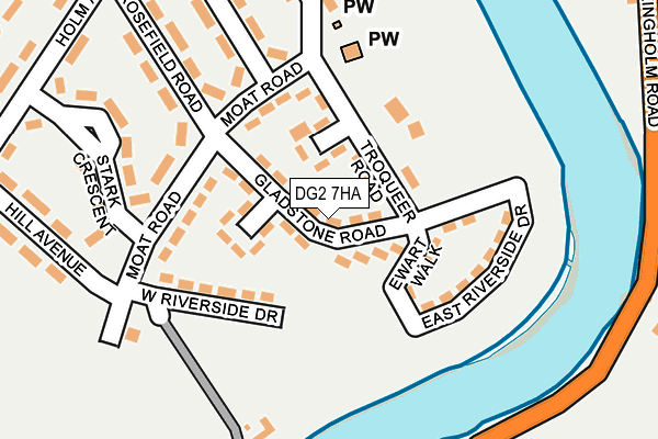 DG2 7HA map - OS OpenMap – Local (Ordnance Survey)