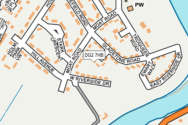 DG2 7HB map - OS OpenMap – Local (Ordnance Survey)