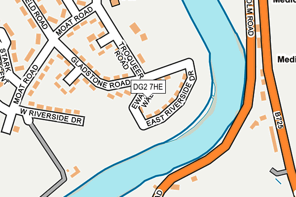 DG2 7HE map - OS OpenMap – Local (Ordnance Survey)