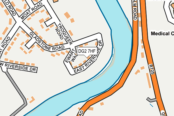 DG2 7HF map - OS OpenMap – Local (Ordnance Survey)