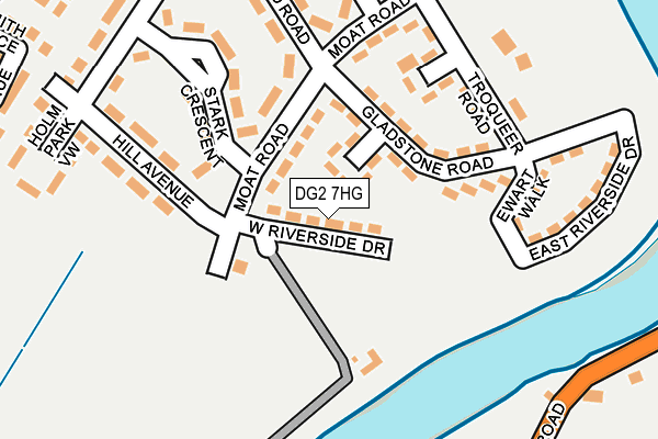 DG2 7HG map - OS OpenMap – Local (Ordnance Survey)