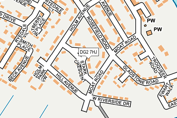 DG2 7HJ map - OS OpenMap – Local (Ordnance Survey)