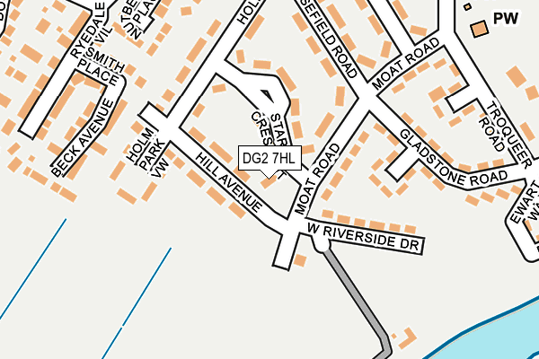 DG2 7HL map - OS OpenMap – Local (Ordnance Survey)