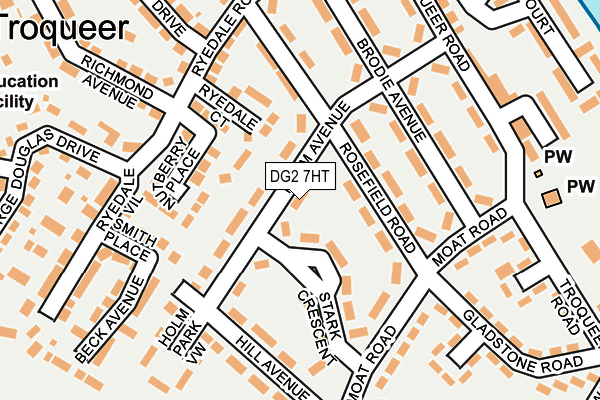 DG2 7HT map - OS OpenMap – Local (Ordnance Survey)