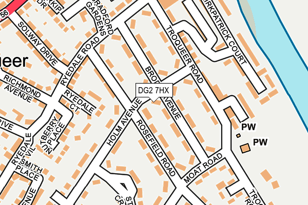 DG2 7HX map - OS OpenMap – Local (Ordnance Survey)