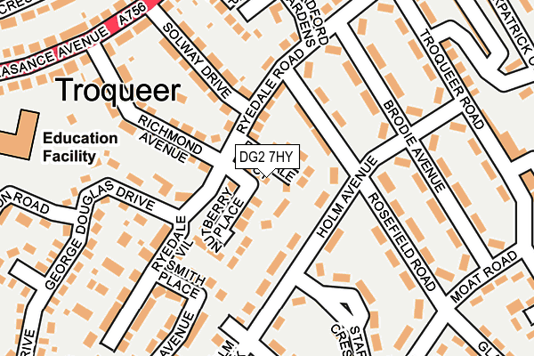 DG2 7HY map - OS OpenMap – Local (Ordnance Survey)