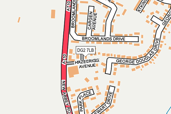 DG2 7LB map - OS OpenMap – Local (Ordnance Survey)