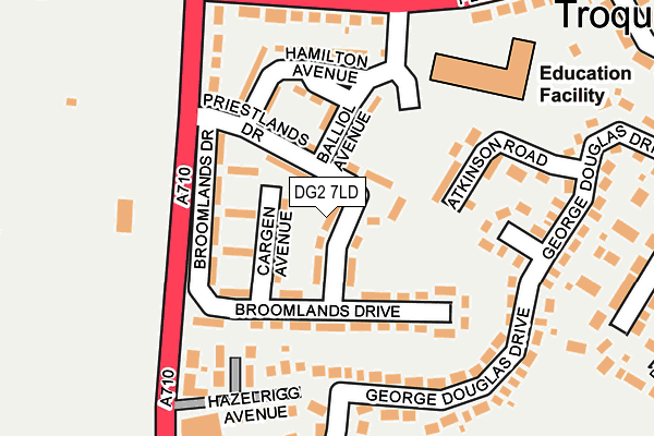 DG2 7LD map - OS OpenMap – Local (Ordnance Survey)