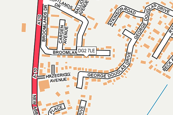 DG2 7LE map - OS OpenMap – Local (Ordnance Survey)