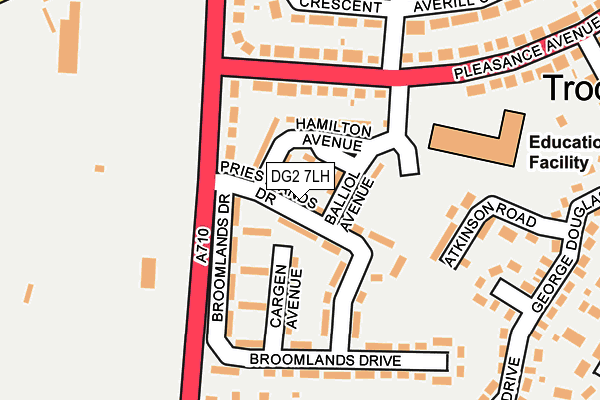 DG2 7LH map - OS OpenMap – Local (Ordnance Survey)