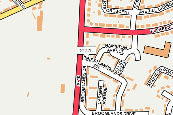 DG2 7LJ map - OS OpenMap – Local (Ordnance Survey)