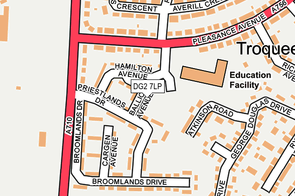 DG2 7LP map - OS OpenMap – Local (Ordnance Survey)