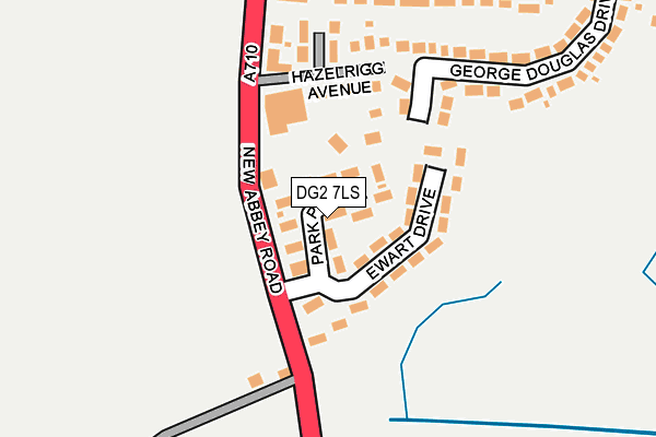 DG2 7LS map - OS OpenMap – Local (Ordnance Survey)