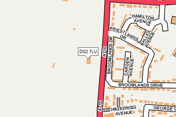DG2 7LU map - OS OpenMap – Local (Ordnance Survey)