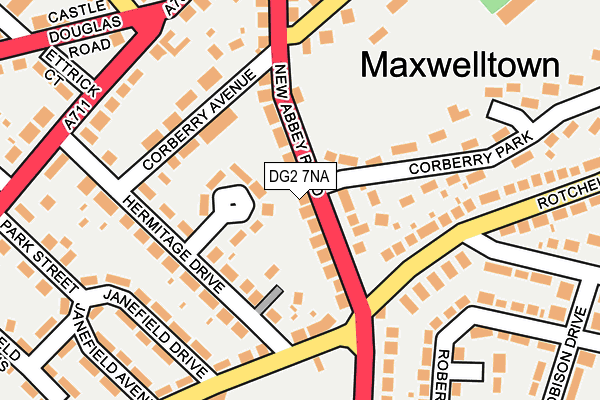 DG2 7NA map - OS OpenMap – Local (Ordnance Survey)